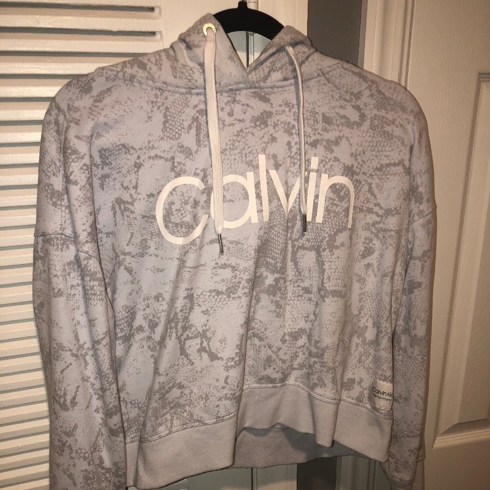 Calvin Klein Performance Cropped Hoodie Size M - Picture 1 of 3